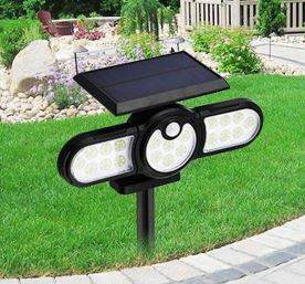 Three Head Induction Motion Sensor Light - DMC Wholesale