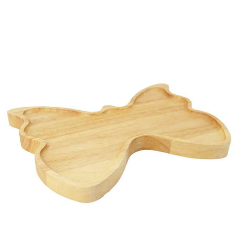 Wooden Butterfly Fruit Plate - Alt View