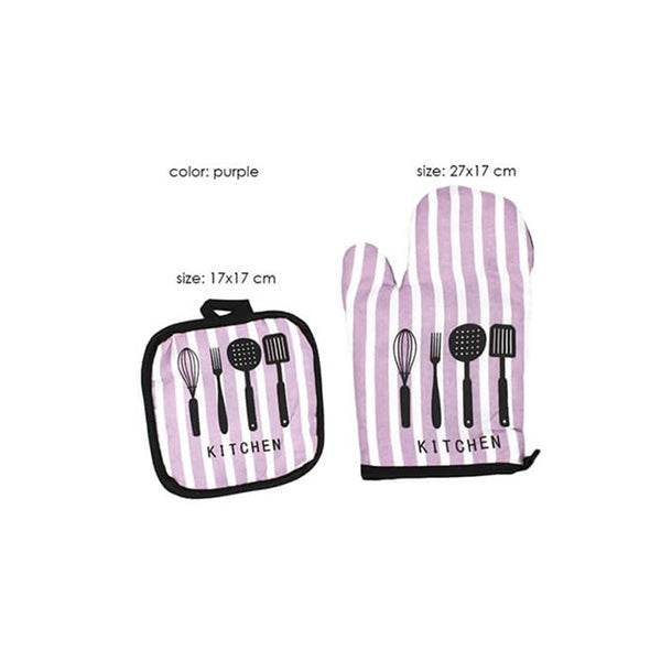 Kitchen Oven Mittens (Striped)(2pcs) - DMC Wholesale