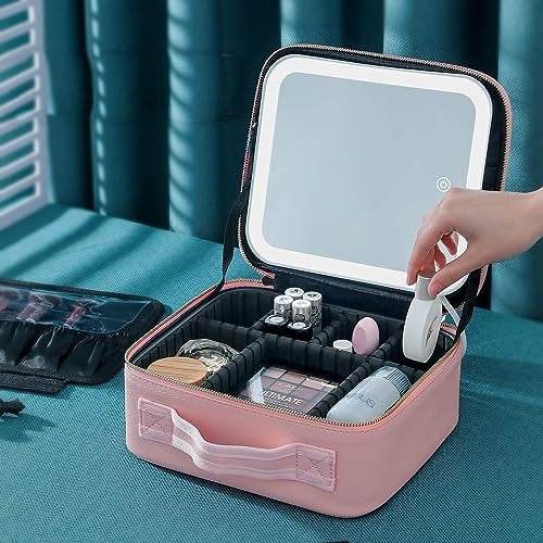 Lighted Makeup Case with Mirror - DMC Wholesale