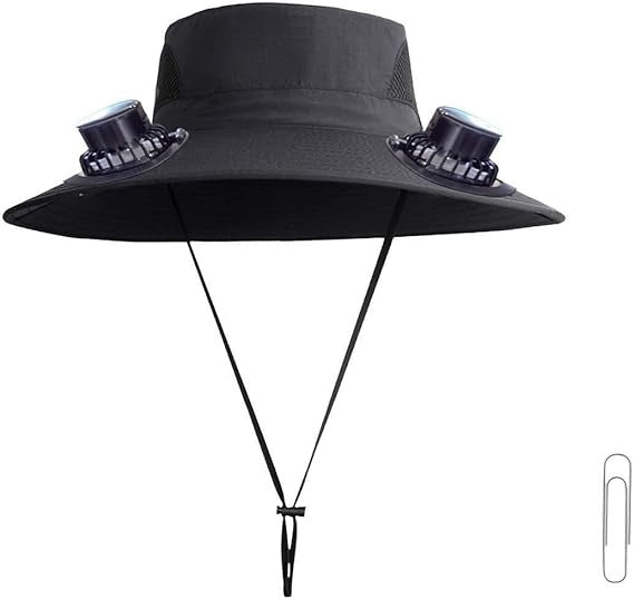 Wide Brim Solar Fan Hat