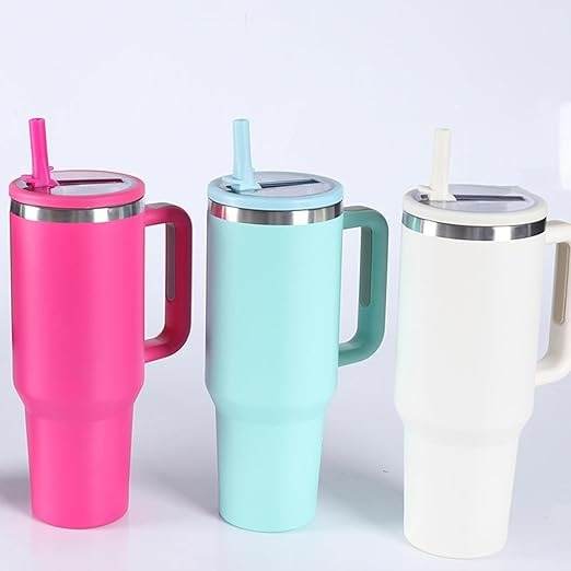 Stainless Steel Vacuum Insulated Tumbler with Lid and Straw (1200ml) - DMC Wholesale