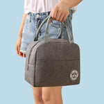 Thermal Insulated Lunch Bag with Front Pocket