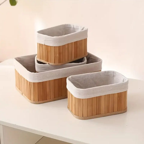 Bamboo Serenity Storage Basket Set (3 pcs)