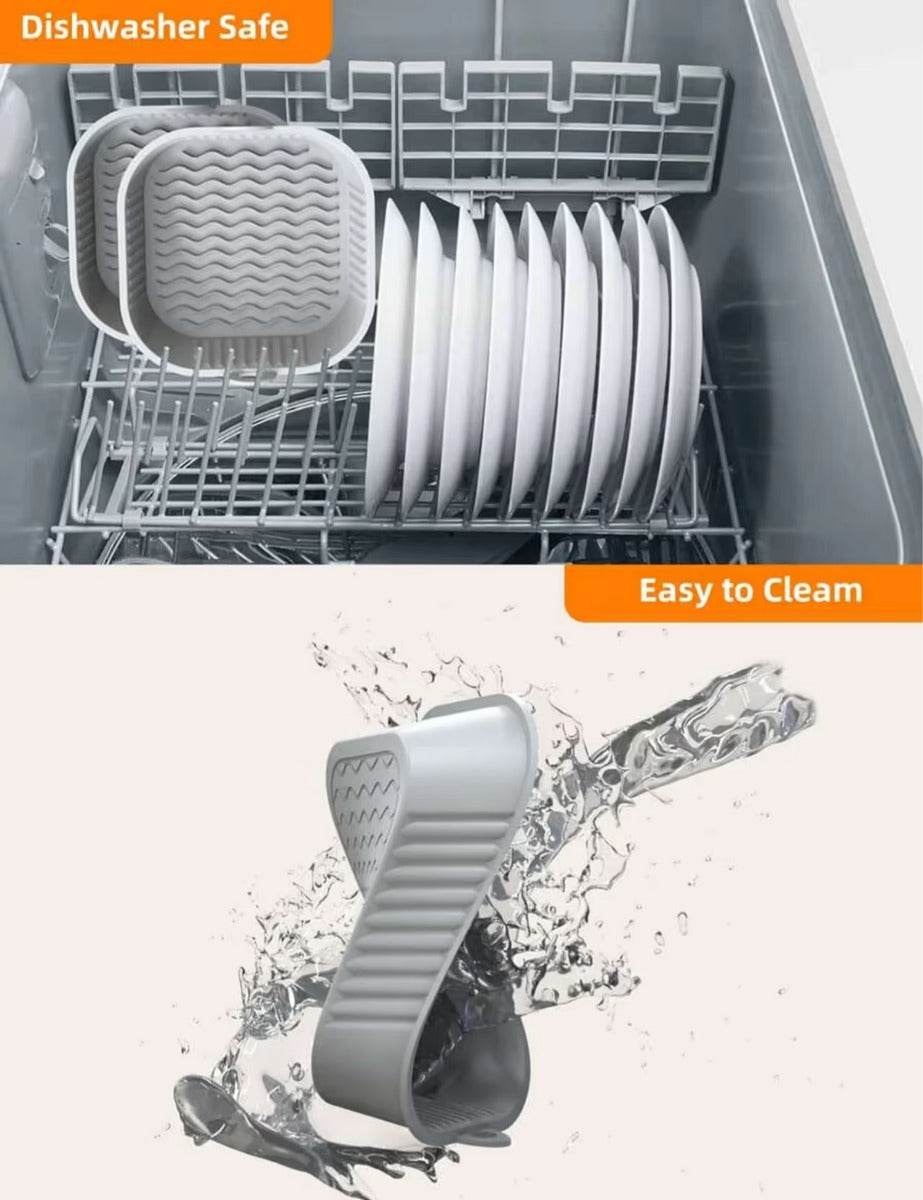 High Quality Silicone Air Fryer Tray Liner (Square)(Each) - DMC Wholesale