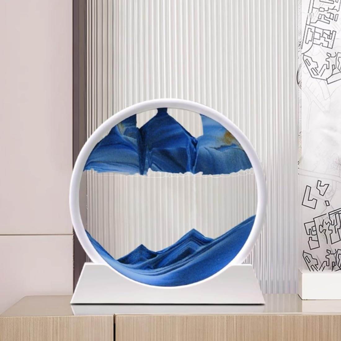 Moving Sand Art 3D Seascape Relaxing Display (Large)(25.5cm) - DMC Wholesale