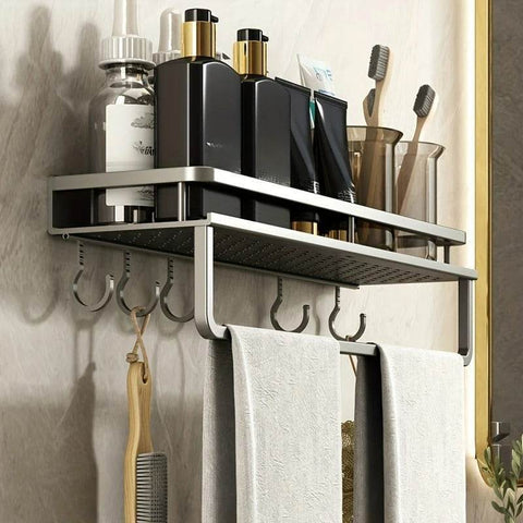 Towel Rod Wall Mounted Storage Rack (50cm)