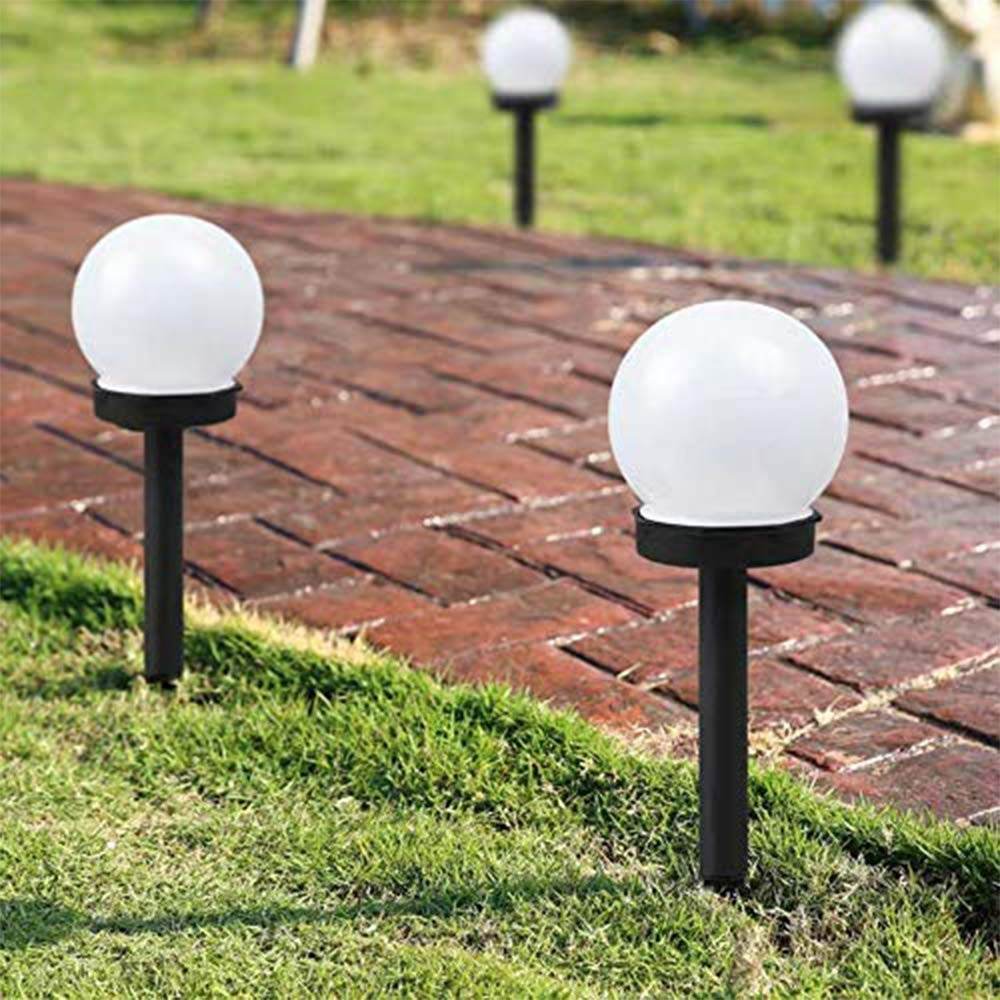 Round LED Solar Outdoor Patio Mini Bobo Lamps (2 pcs) - DMC Wholesale