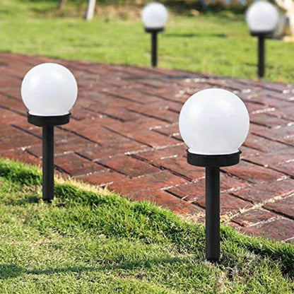 Round LED Solar Outdoor Patio Mini Bobo Lamps (2 pcs) - DMC Wholesale