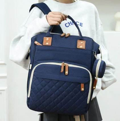 Multifunctional Bassinet Nappy Bag (Grey) - DMC Wholesale