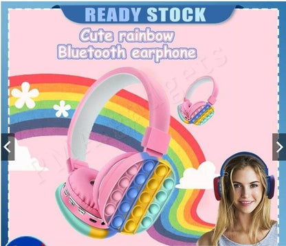 Bluetooth Pop It Headphones (Pink) - DMC Wholesale
