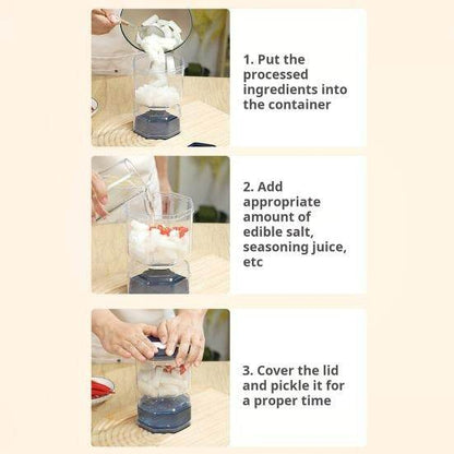 Pickle Jar With Flip Strainer - DMC Wholesale