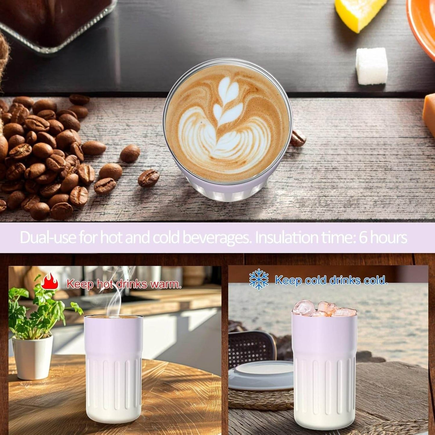 Smart Temperature Insulated Travel Coffee Mug (450ml) - DMC Wholesale