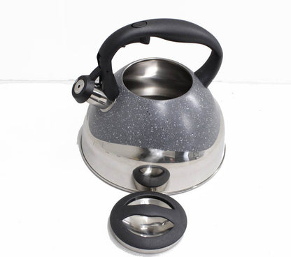 Speckled And Polished Two Tone Whistling Kettle (3L) - DMC Wholesale