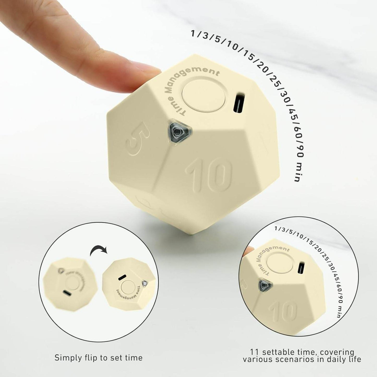 Rotating Cube Clock For Desk And Kitchen - DMC Wholesale