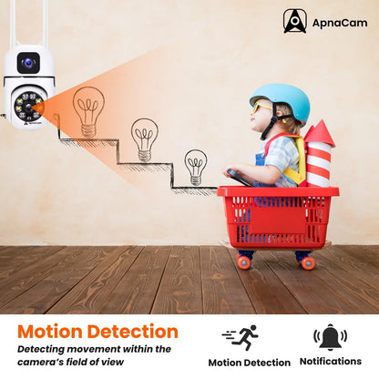 3+2 MP Dual Lens Mini Wireless PTZ