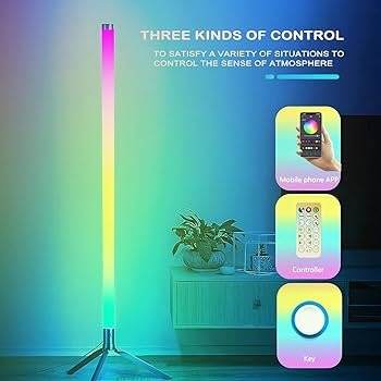 Color Changing Standing Lamp with App Control & Remote - DMC Wholesale