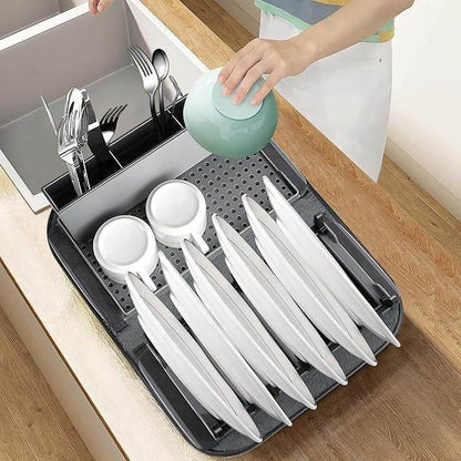 Collapsible Dish Drying Rack with Mat - DMC Wholesale