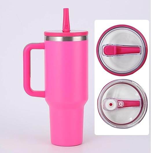 Stainless Steel Vacuum Insulated Tumbler with Lid and Straw (1200ml) - DMC Wholesale