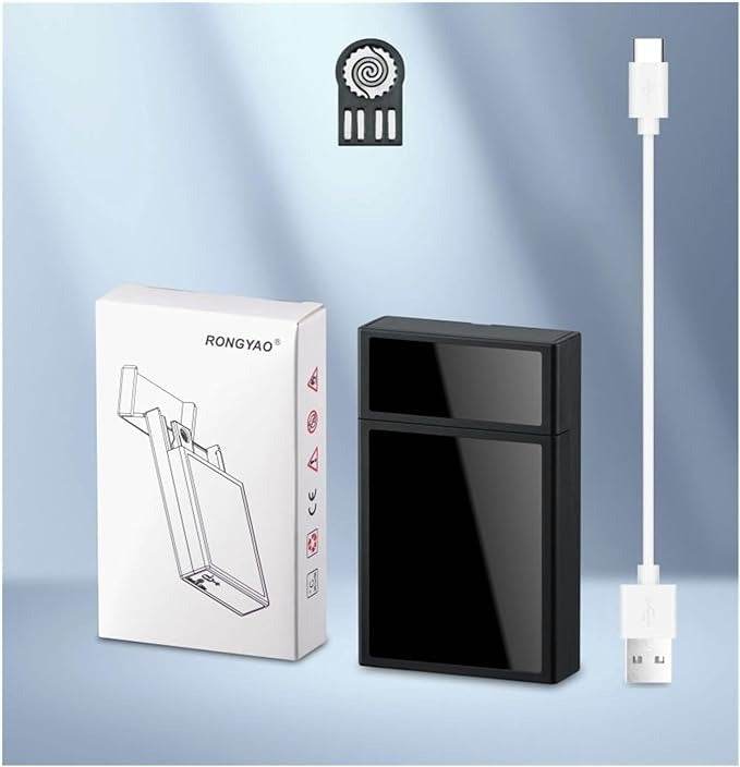 Cigarette Case with build-in Rechargeable Lighter - DMC Wholesale