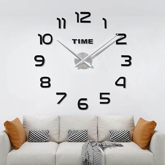 DIY Modern 3D Wall Clock (Glow in the dark)