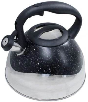 Speckled And Polished Two Tone Whistling Kettle (3L) - DMC Wholesale