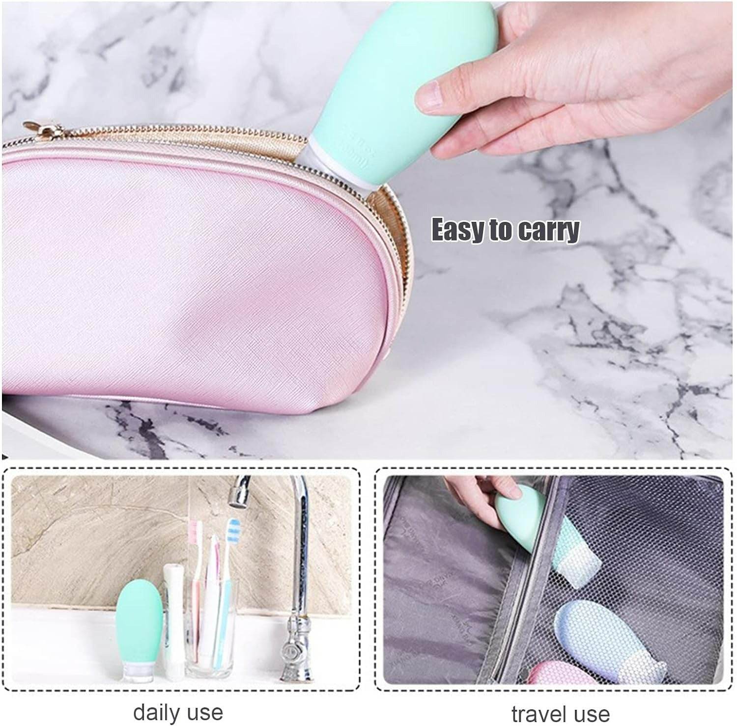 Silicone Travel Bottle Set (4 pcs)(90ml) - DMC Wholesale