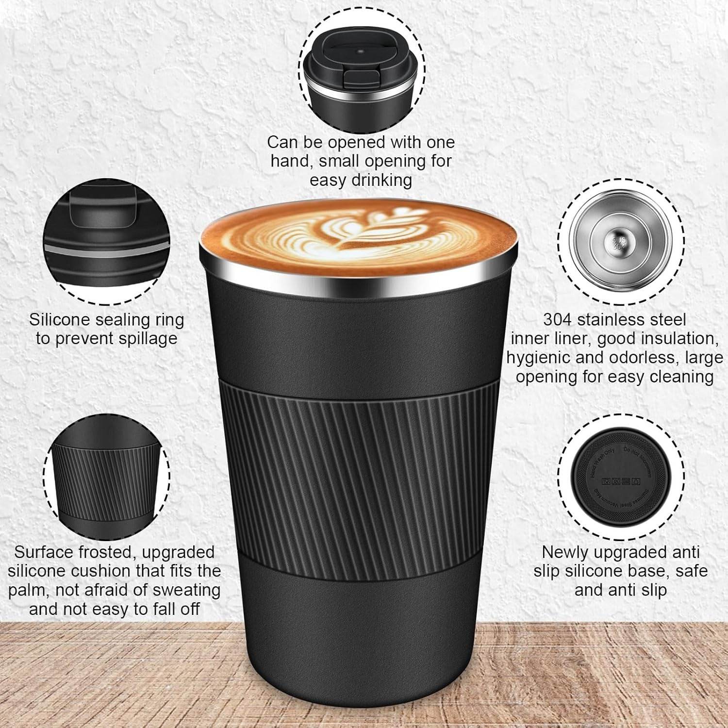 Stainless Steel Vacuum Travel Cup (510ml) - DMC Wholesale