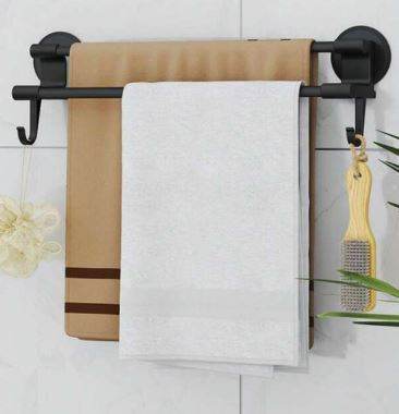 Multifunctional Double Pole Towel Bar - Alt View