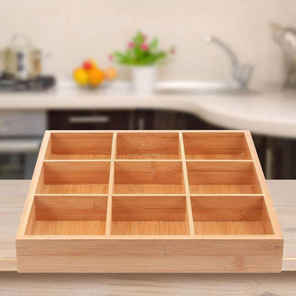 Universal Wooden Organiser (9 Compartment) - DMC Wholesale