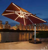 Luxury LED Patio Umbrella With Night Lighting - Alt View