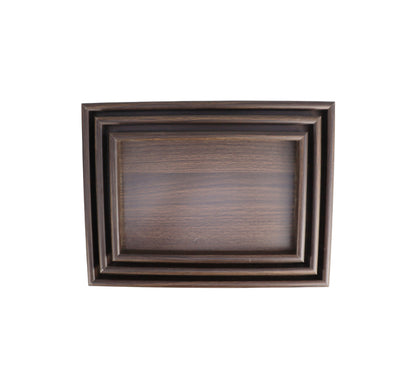 Dark Bamboo Nesting Tray Set (3 pcs)