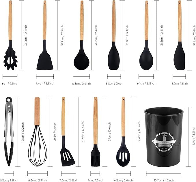 Silicone Utensil Set (12 pcs)