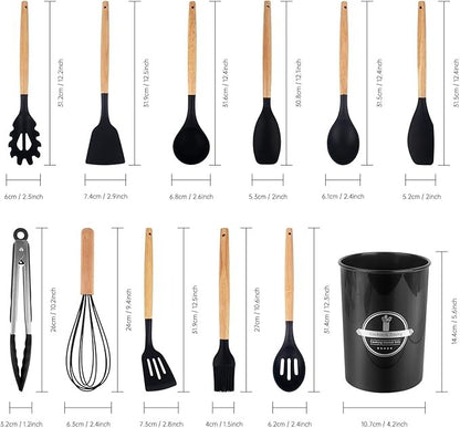 Silicone Utensil Set (12 pcs)