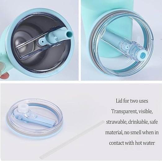 Stainless Steel Vacuum Insulated Tumbler with Lid and Straw (1200ml) - DMC Wholesale