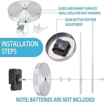DIY Modern 3D Wall Clock (Glow in the dark) - DMC Wholesale