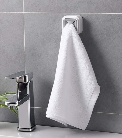 Self-Adhesive Wall Mount Square Towel Holder (6pcs)