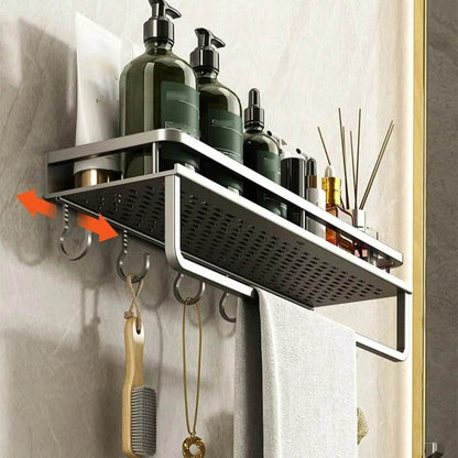 Towel Rod Wall Mounted Storage Rack (60cm) - DMC Wholesale