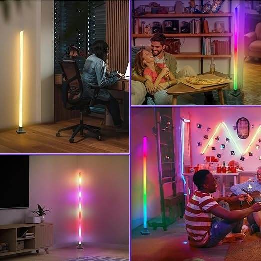 Color Changing Standing Lamp with App Control & Remote - DMC Wholesale