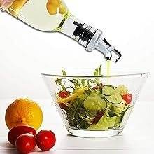 Square Glass Oil Bottle (2pcs)(500ml) - Alt View