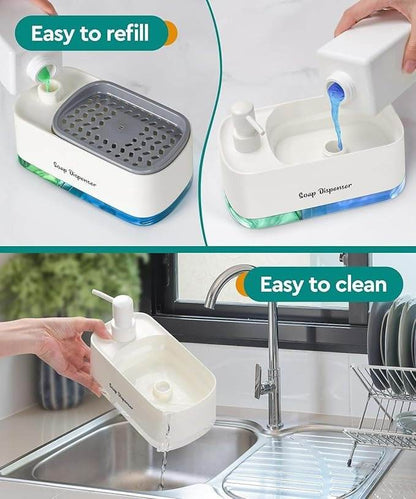 Dual-Pump Kitchen Sink Soap Dispenser - DMC Wholesale