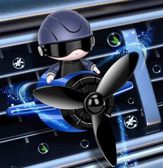 Solar Pilot Car Rotating Air Freshener - DMC Wholesale