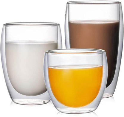 Double Walled Glass Cup (450ml) - DMC Wholesale