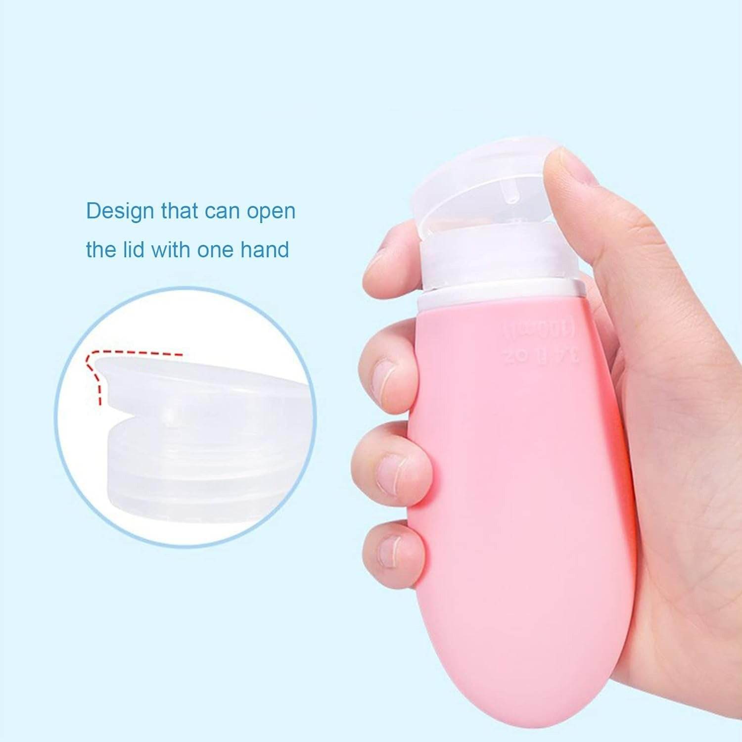 Silicone Travel Bottle Set (4 pcs)(90ml) - DMC Wholesale