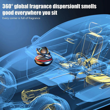 Solar Power Auto Car Rotate Aromatherapy Air Freshener - DMC Wholesale