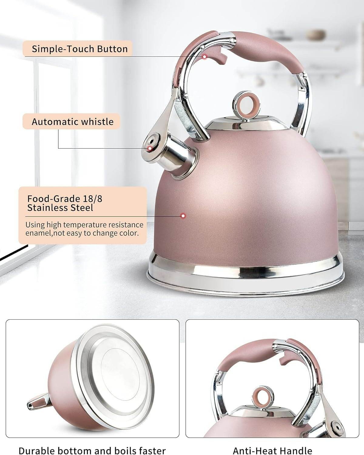 Whistling Stove Top Tea Kettle (3L) - DMC Wholesale