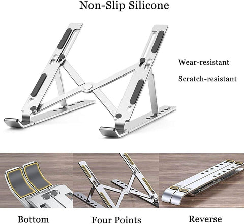 Adjustable Aluminium Foldable Notebook Stand - Alt View