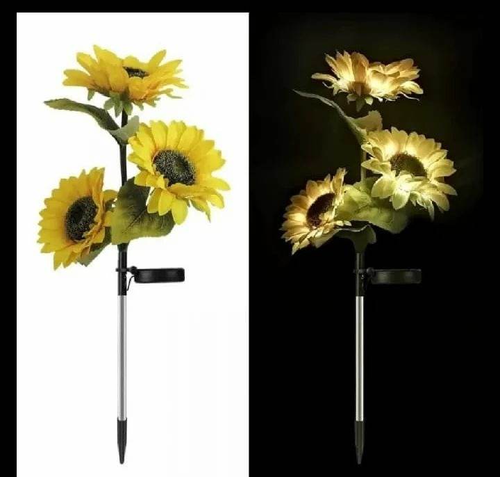 Solar LED Waterproof Sunflower Garden Light (2pcs) - DMC Wholesale