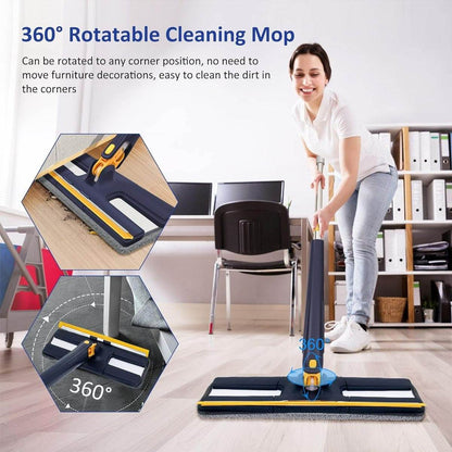 H-Shape Rotatable Adjustable Squeeze Mop - DMC Wholesale