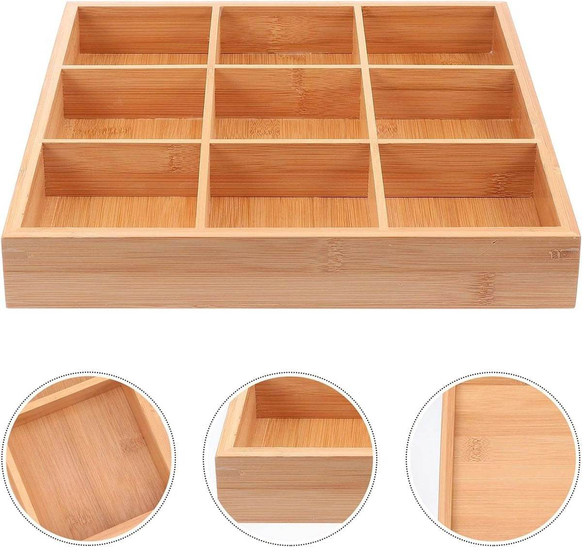 Universal Wooden Organiser (9 Compartment) - DMC Wholesale